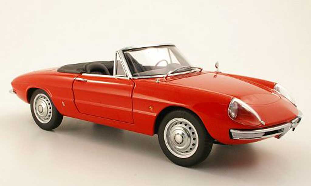Alfa Romeo 1600 1/18 Autoart Duetto Spider rood 1966 modelauto