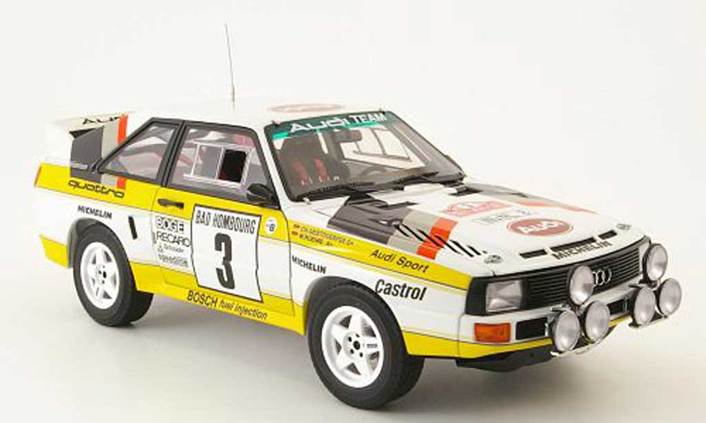 Audi Sport Quattro 1/18 Autoart no.3 rallye monte carlo 1985 modelauto