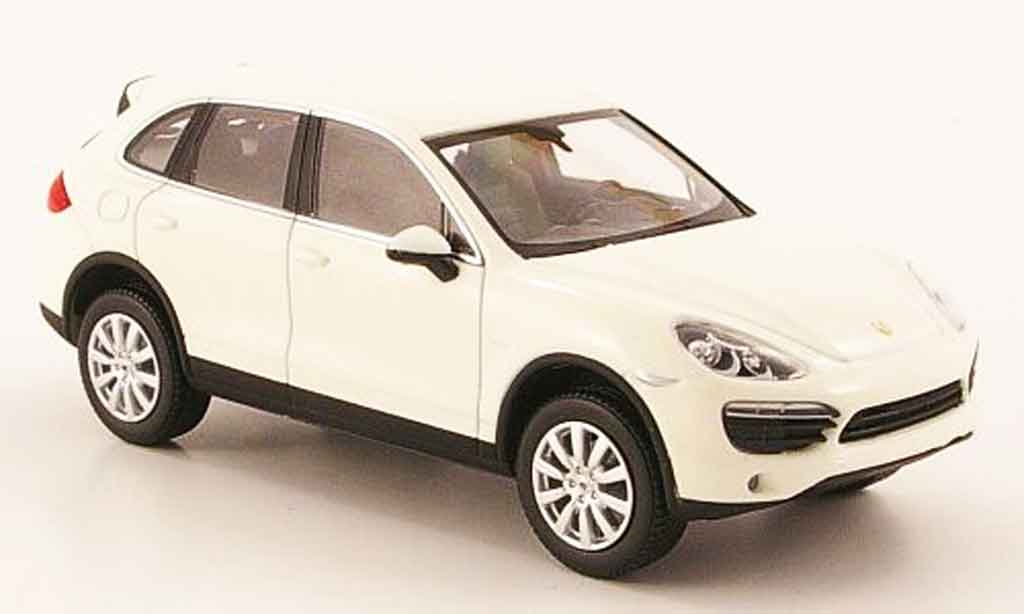 Porsche Cayenne S 1/43 Minichamps S hybrid wit 2010 modelauto