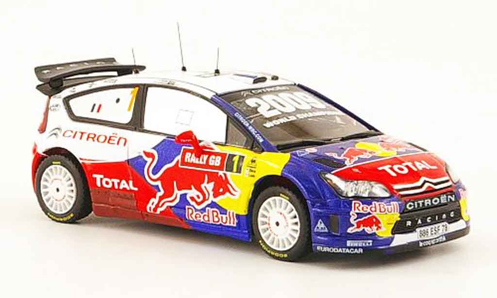 Citroen C4 WRC 2009 1/43 IXO WRC 2009 no.1 total sieger wales gb rallye modelauto