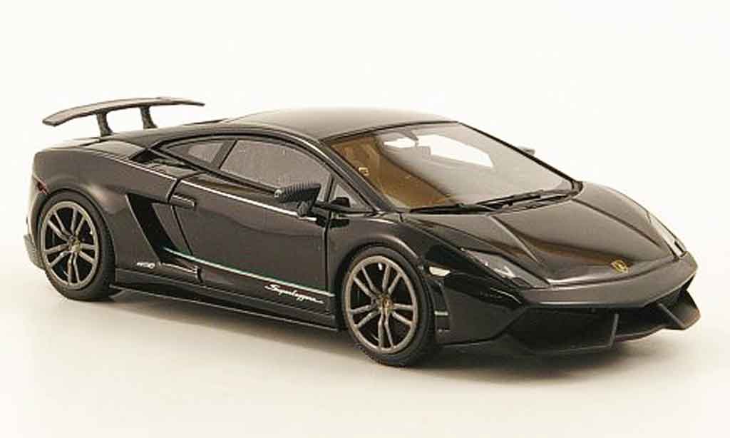 Lamborghini Gallardo LP570-4 1/43 Look Smart LP570-4 superleggera zwart 2010 modelauto