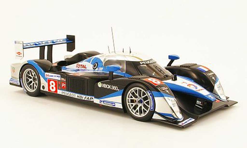 Peugeot 908 2009 1/18 Norev 2009 hdi fap no.8 24h le mans modelauto
