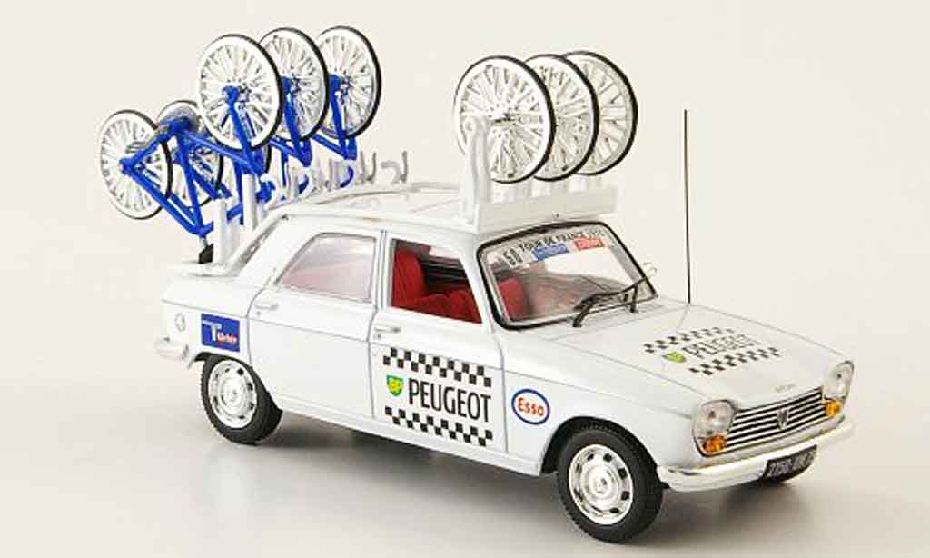 Peugeot 204 Berline 1/43 Norev Sedan bp michelin tour de france 1970 modelauto