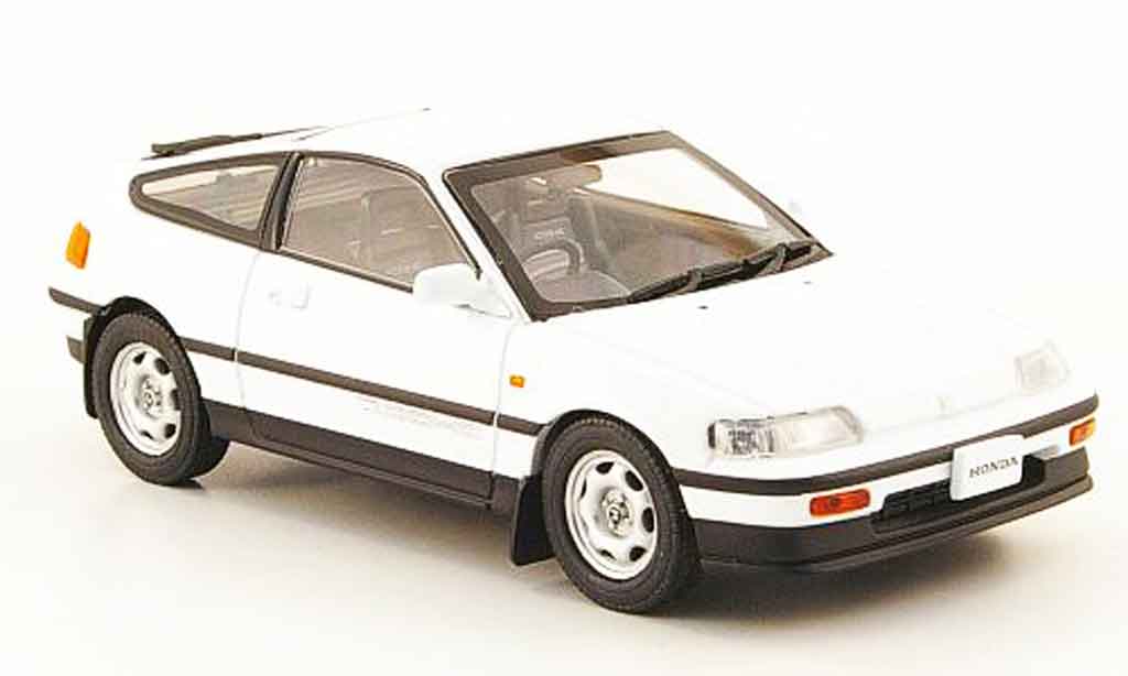 Honda CRX 1/43 Ebbro wit 1987 modelauto