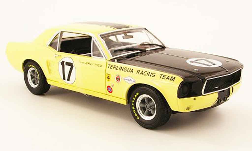Shelby Mustang 1967 1/18 Greenlight 1967 terlingua no.17 j.titus modelauto