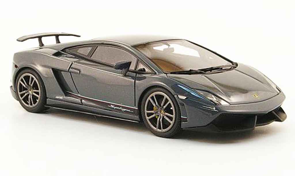 Lamborghini Gallardo LP570-4 1/43 Look Smart LP570-4 superleggera grijs 2010 modelauto