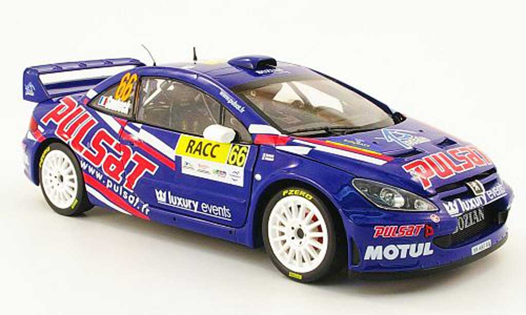 Peugeot 307 WRC 1/18 Sun Star WRC no.66 pulsat racc rallye catalunya 2009 modelauto