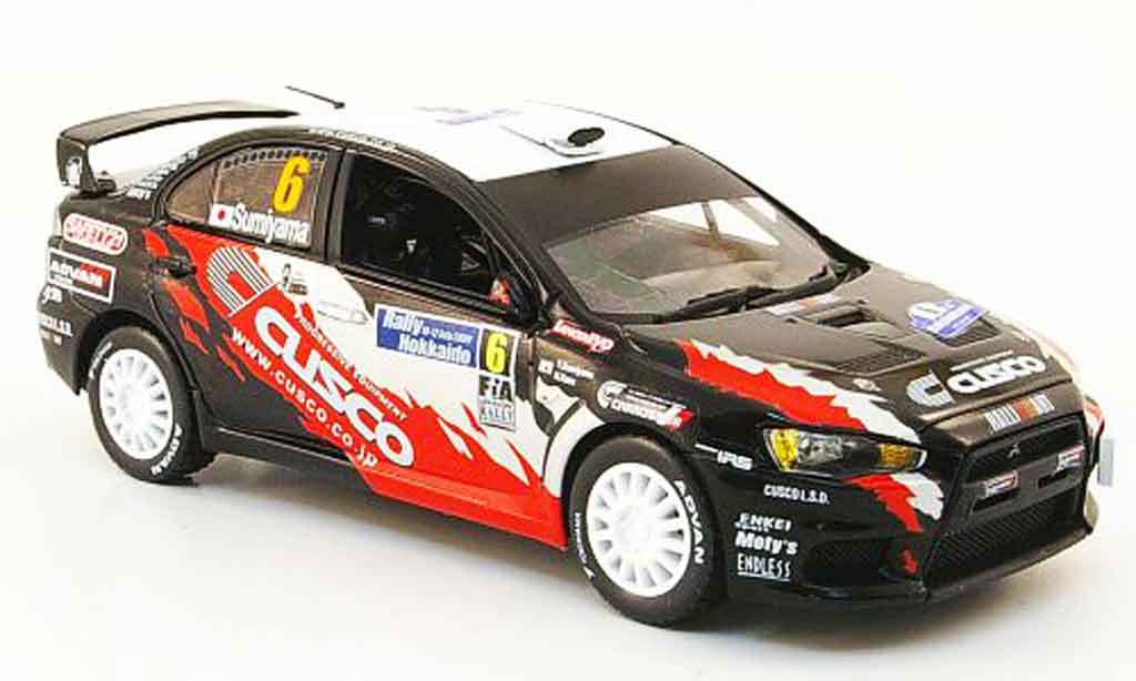 Mitsubishi Lancer Evolution X 1/43 Vitesse Evolution X No.6 Sieger APRC Rally Hokkaido 2009 modelauto
