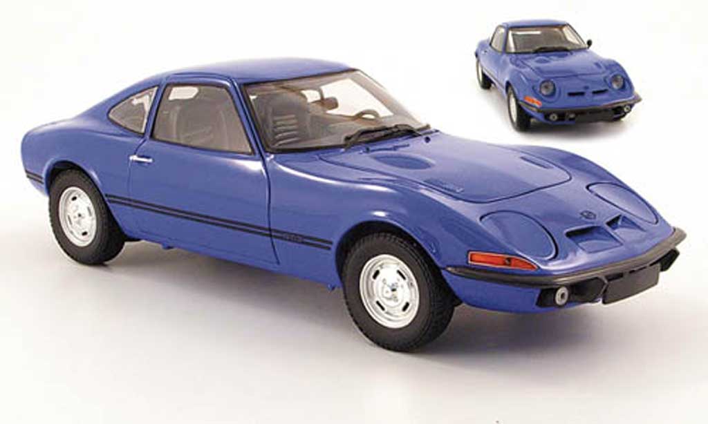 Opel GT 1/18 Minichamps j 1900 blauw 1970 modelauto