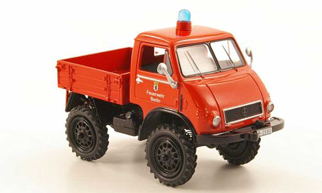 Mercedes Unimog 1/43 Schuco 401 Pritsche pompier Berlin modelauto