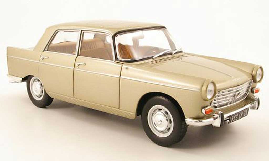 Peugeot 404 Berline 1/18 Norev Sedan beige 1965 modelauto