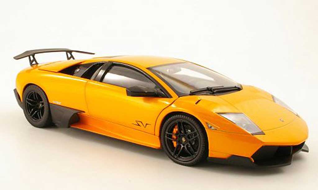 Lamborghini Murcielago LP670 1/18 Norev LP670 4 SV oranje 2009 modelauto