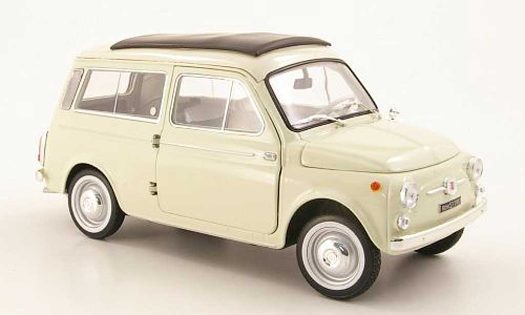 Fiat 500 1/18 Norev Giardinera beige 1960 modelauto