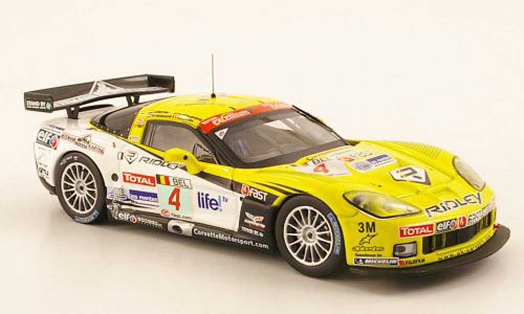 Chevrolet Corvette C6 1/43 IXO C6 No.4 Ridley FIA GT 24h Spa 2009 modelauto