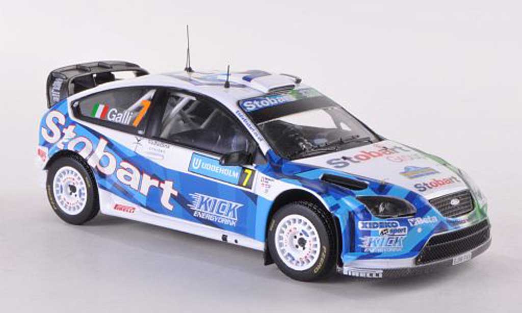 Ford Focus RS WRC 1/43 IXO RS WRC 07 No.7 Stobart Rally Schweden 2008 Galli/Bernacchini modelauto