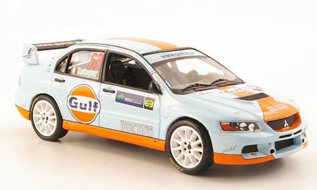 Mitsubishi Lancer Evolution IX 1/43 IXO Evolution IX No.63 Gulf Rally Irland 2009 modelauto