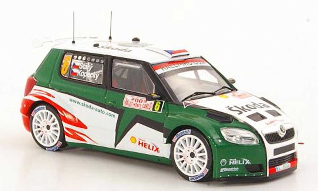 Skoda Fabia S2000 1/43 IXO S2000 No.6 J.Kopecky / P.Stary Rally Monte Carlo 2009 modelauto