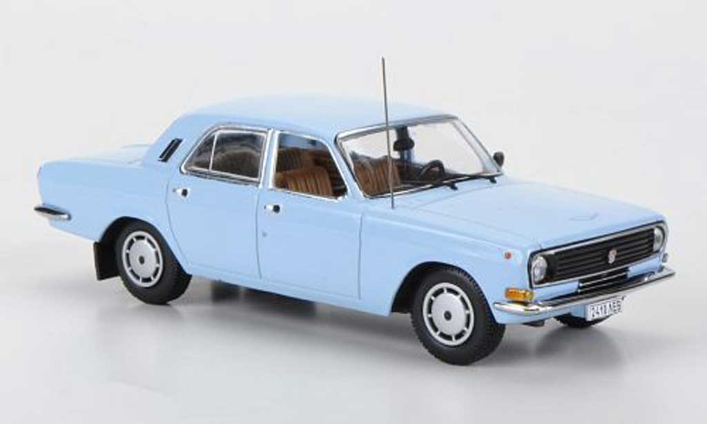 Gaz M24 1/43 IST Models 10 blauw 1985 modelauto