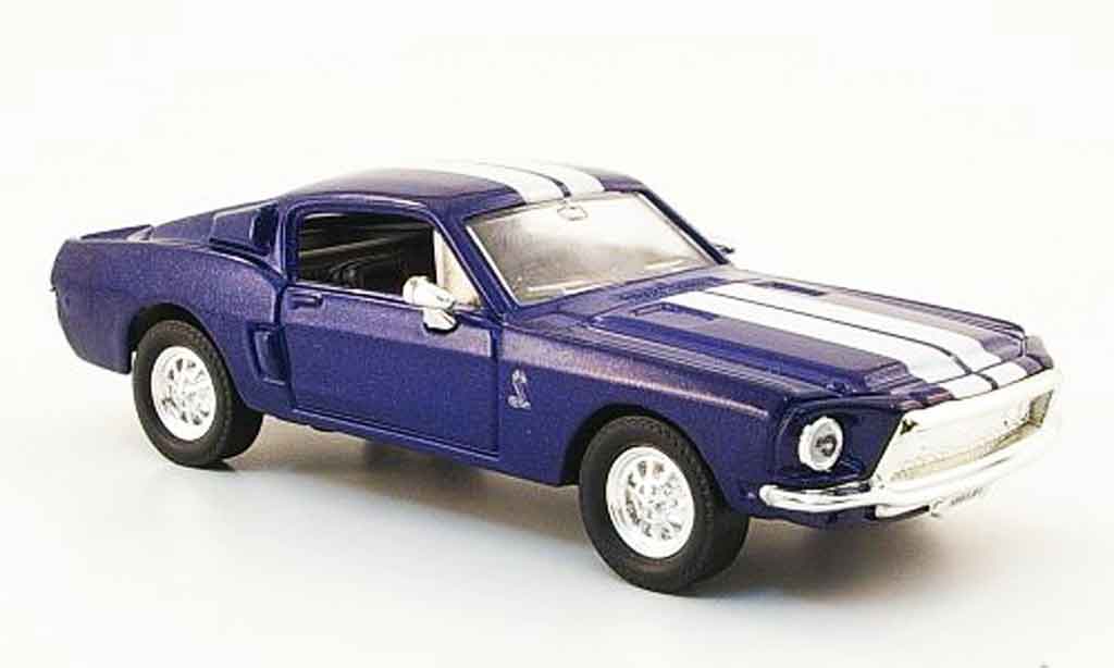 Shelby GT 500 1/43 Yat Ming KR blauw wit modelauto