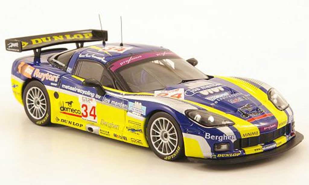 Chevrolet Corvette C6 1/43 IXO C6 R No.34 FIA GT 24h Spa 2006 modelauto