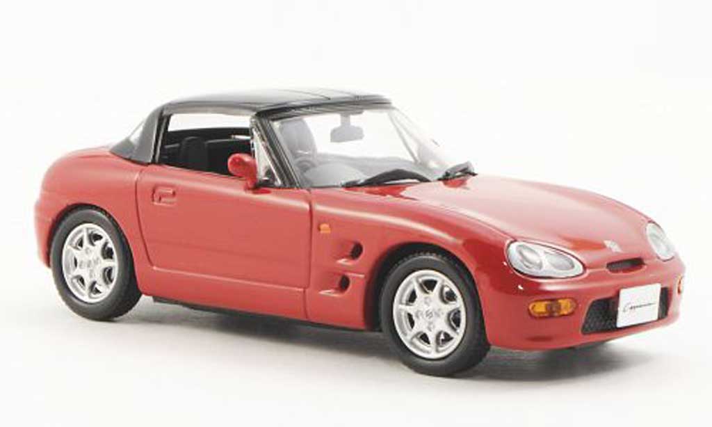 Suzuki Cappucino 1/43 J Collection rood geschlossen 1994 modelauto