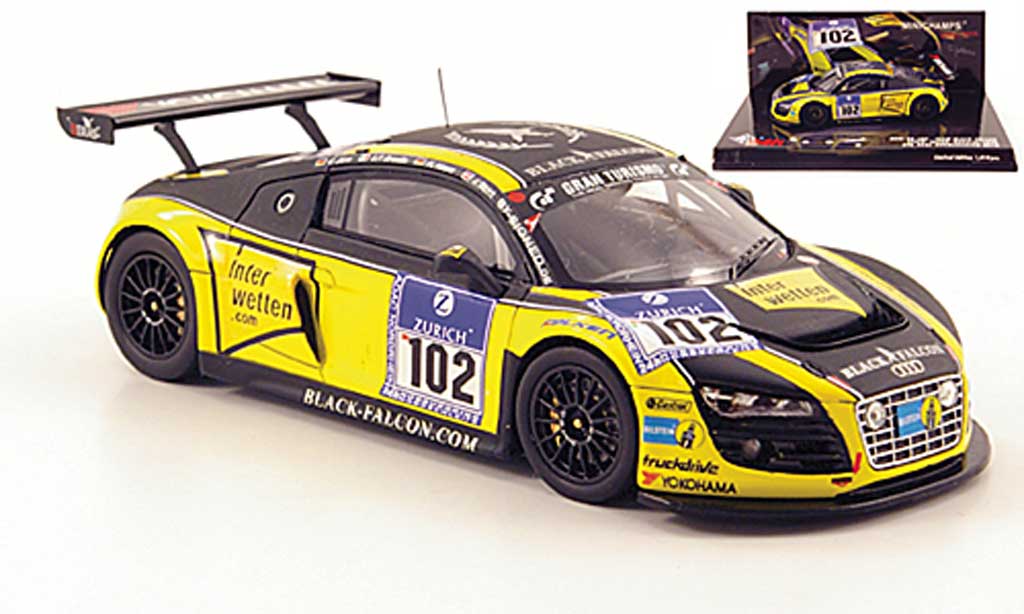 Audi R8 LMS 1/43 Minichamps LMS No.12 Team Black Falcon 24h Nurburgring 2010 modelauto