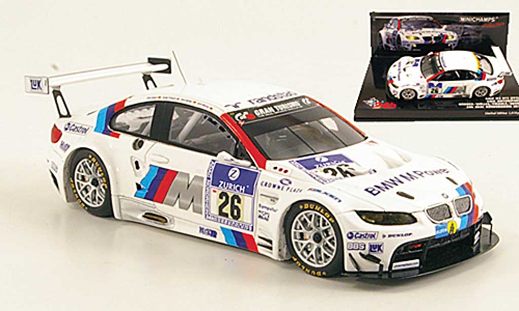 Bmw M3 E92 1/43 Minichamps E92 GT2 No.26 Motorsport 24h ADAC Nurburgring 2010 modelauto