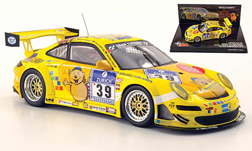 Porsche 997 GT3 CUP 1/43 Minichamps GT3 Cup 2010 No.39 Pescolaris 24h Nurburgring modelauto