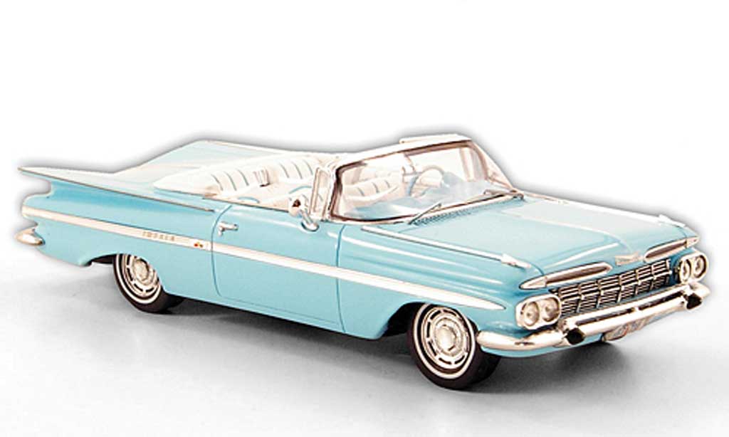 Chevrolet Impala 1959 1/43 Spark 1959 Cabriolet turkis modelauto