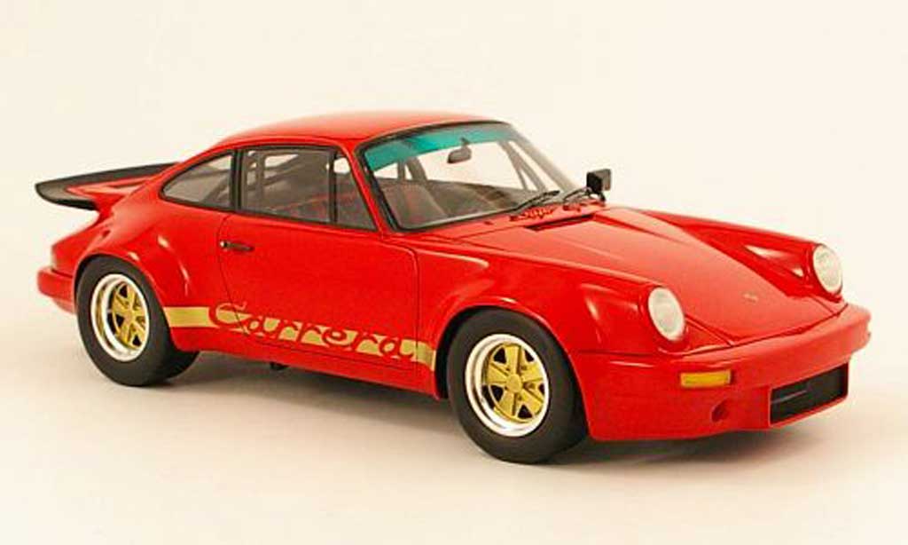 Porsche 930 RS 1/18 Spark RS carrera 3.0 rood/or 1974 modelauto