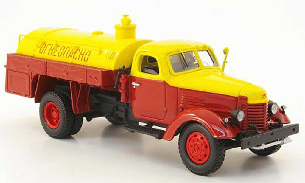 Zis 150 1/43 DIP Models Tankwagen rood/geel modelauto