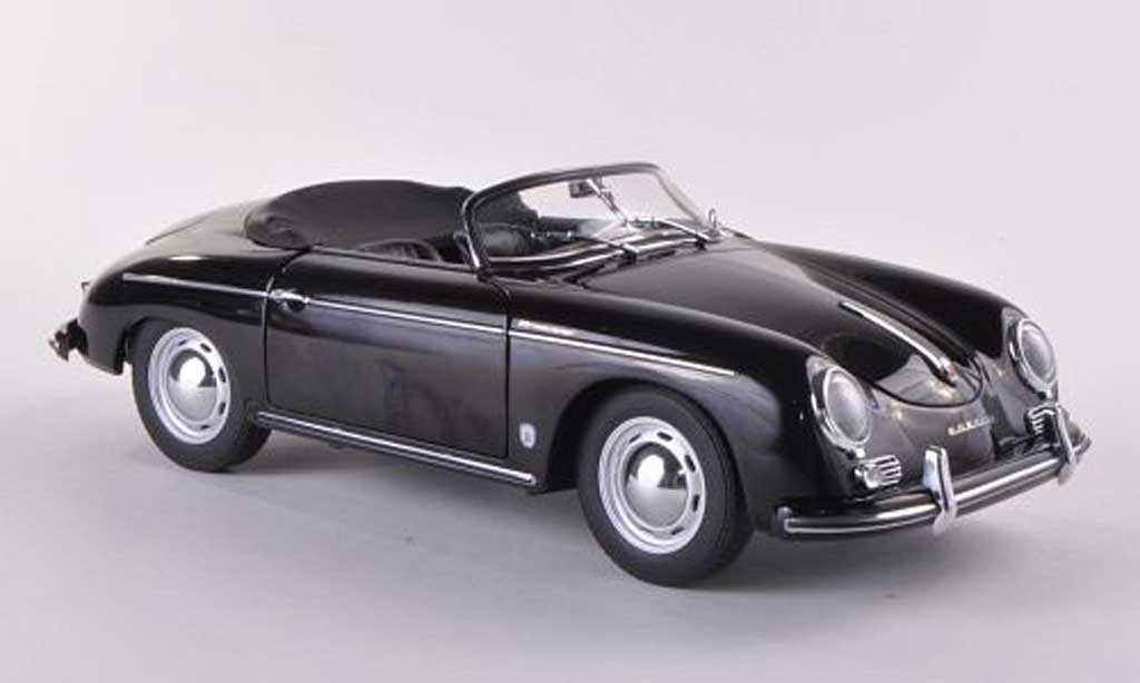 Porsche 356 1/18 Autoart 1957 A Speedster zwart Europaversion modelauto