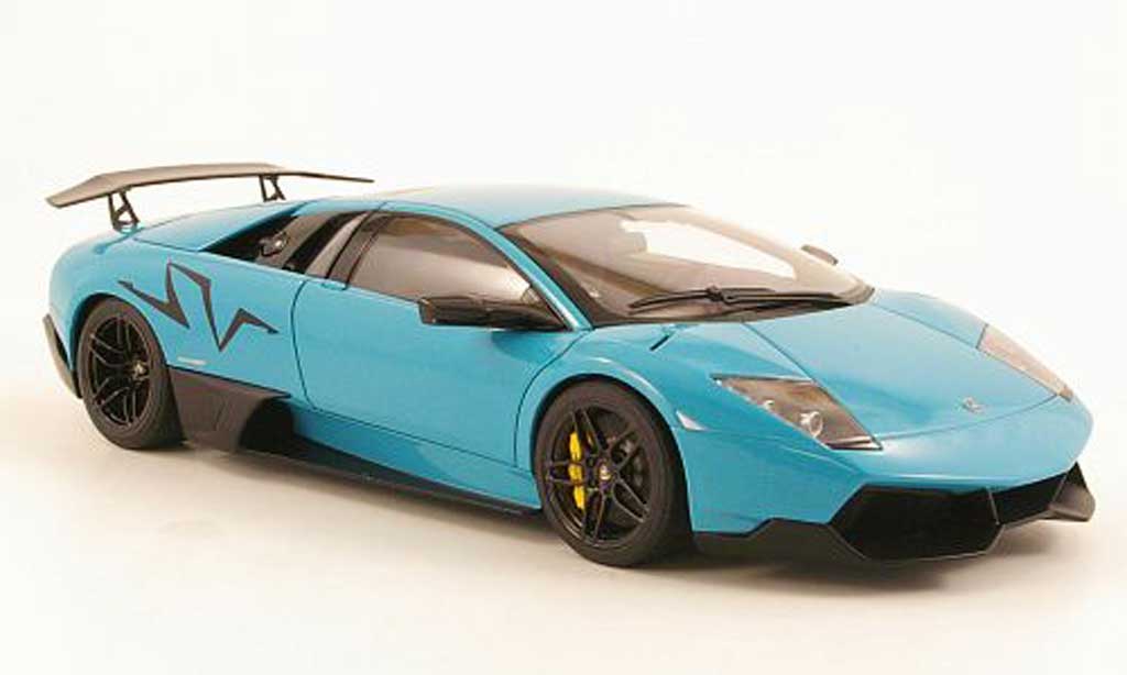 Lamborghini Murcielago LP670 1/18 Autoart LP670 4 SV turkis 2009 modelauto