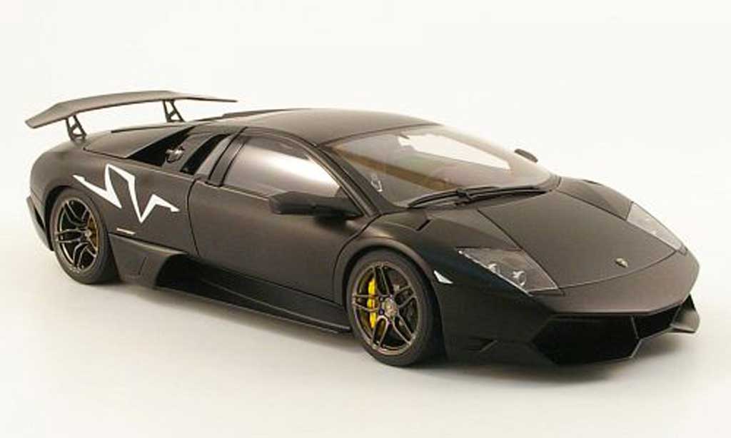 Lamborghini Murcielago LP670 1/18 Autoart LP670 4 SV matt zwart 2009 modelauto