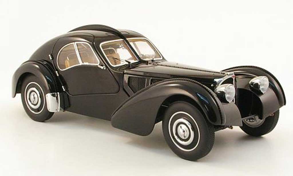 Bugatti 57 SC 1/18 Autoart SC atlantic zwart 1938 modelauto