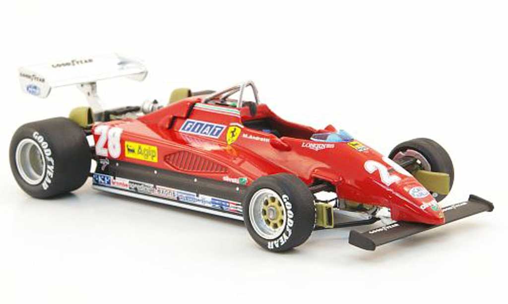 Ferrari 126 1982 1/43 Hot Wheels Elite 1982 C2 No.28 M.Andretti GP Italien (Elite) modelauto