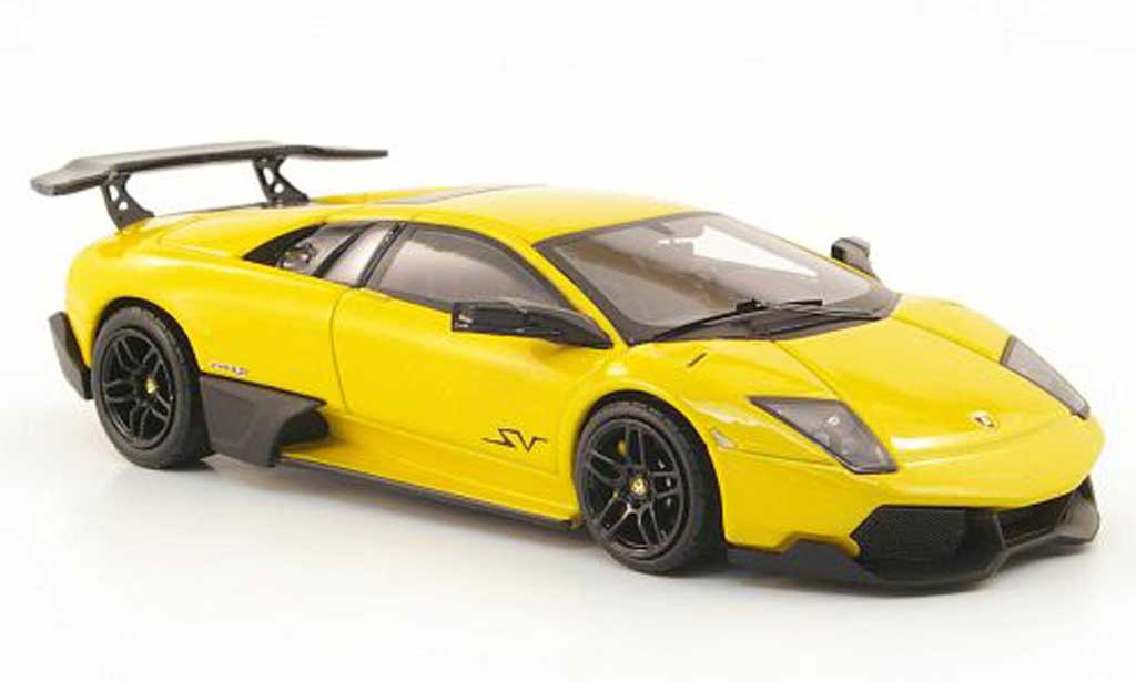 Lamborghini Murcielago LP670 1/43 Hot Wheels Elite LP670 SV geel (Elite) modelauto
