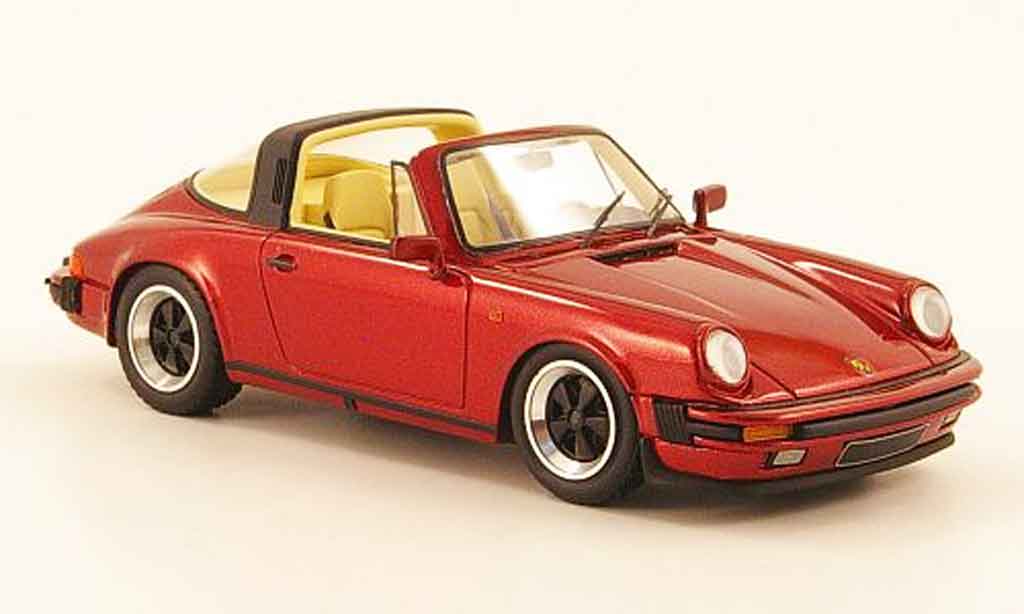 Porsche 911 Targa 1/43 Look Smart Targa Carrera 3.2 Targa rood modelauto