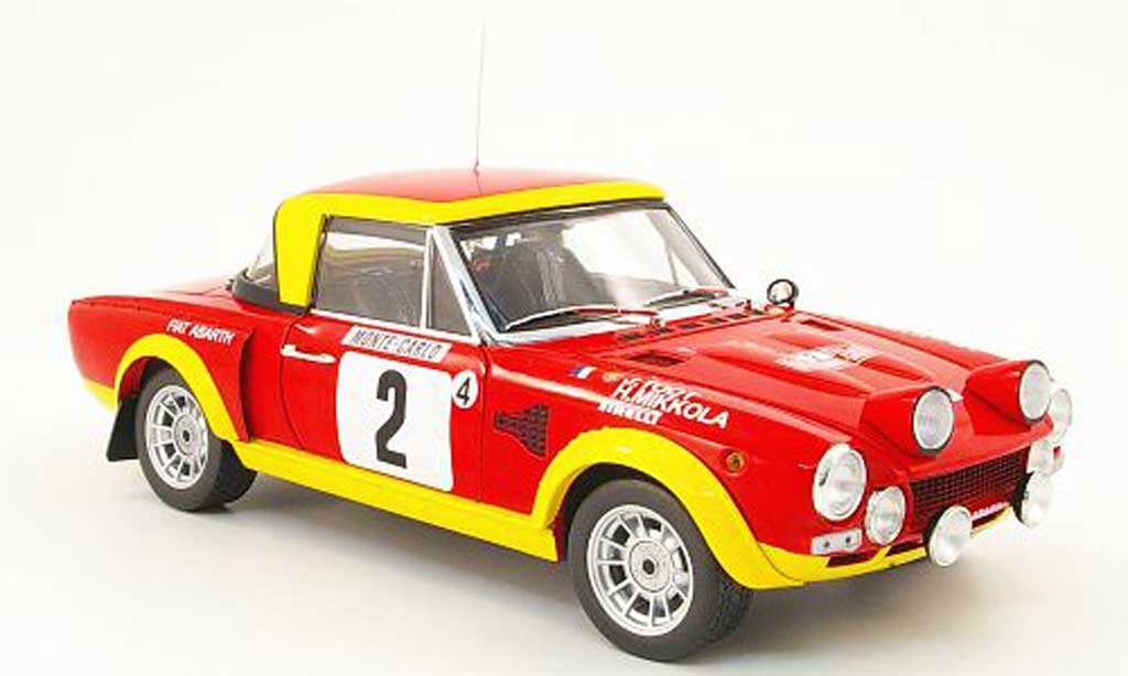 Fiat 124 Abarth 1/18 Sun Star Abarth no.2 rallye monte carlo 1975 modelauto
