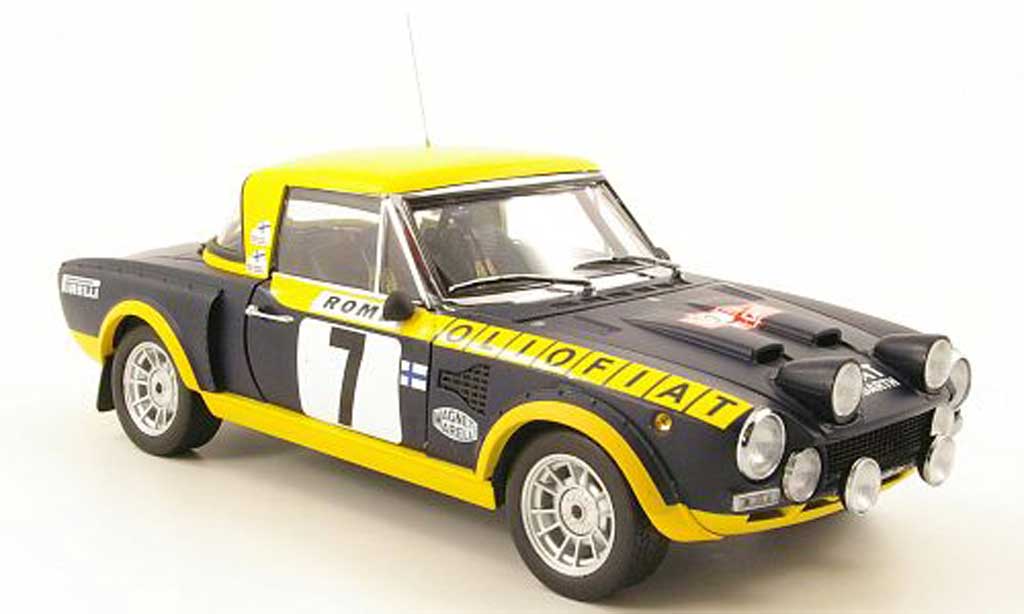 Fiat 124 Abarth 1/18 Sun Star Abarth no.7 olio fiat rallye monte carlo 1976 modelauto