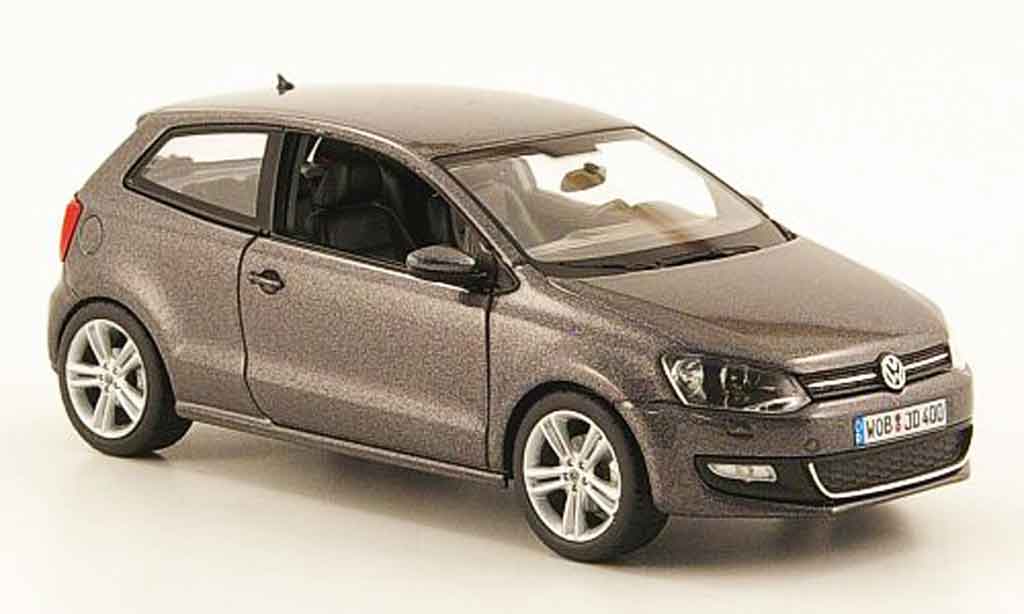 Volkswagen Polo 2009 1/43 Schuco 2009 grijs modelauto