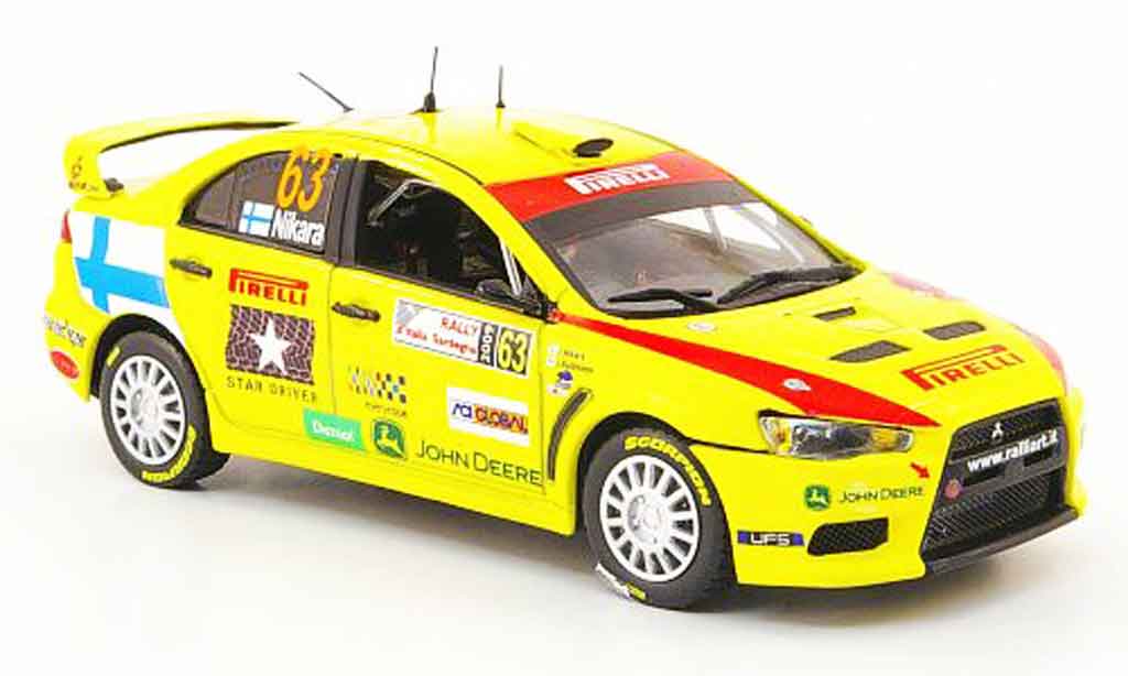 Mitsubishi Lancer Evolution X 1/43 Vitesse Evolution X No.63 Rally D'Italia Sardegna 2009 modelauto