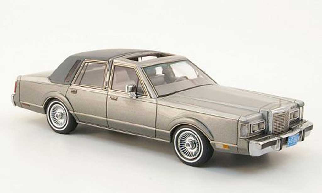 Lincoln Town Car 1986 1/43 Neo 1986 grijs/grijs 1986 modelauto