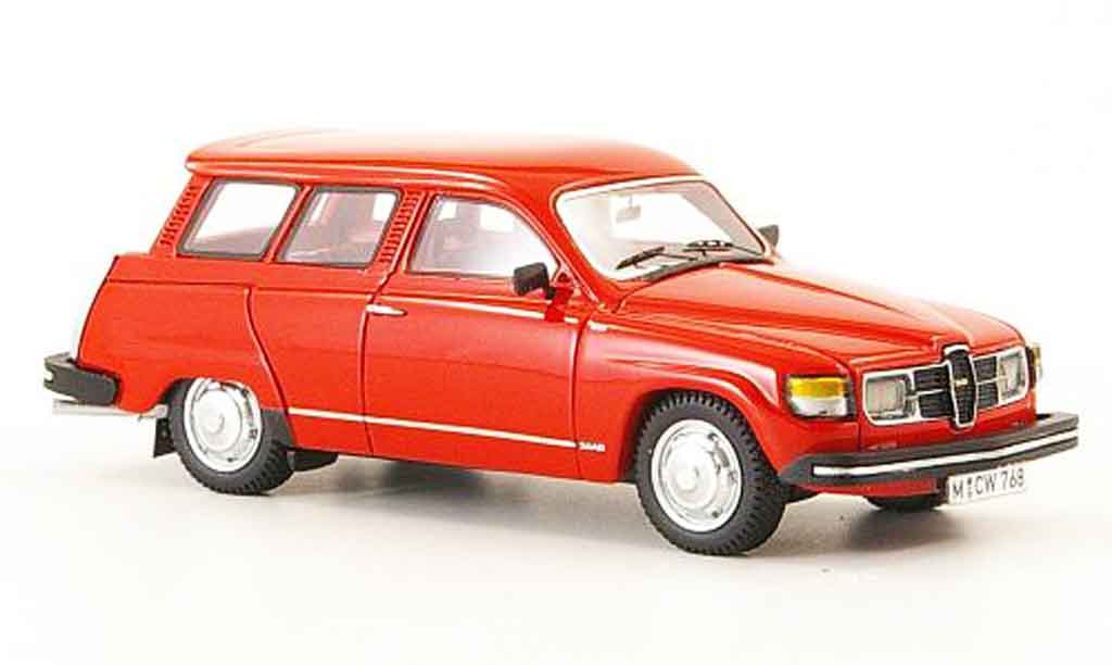 Saab 95 GL 1/43 Neo GL rood edition liavecee 300 1979 modelauto