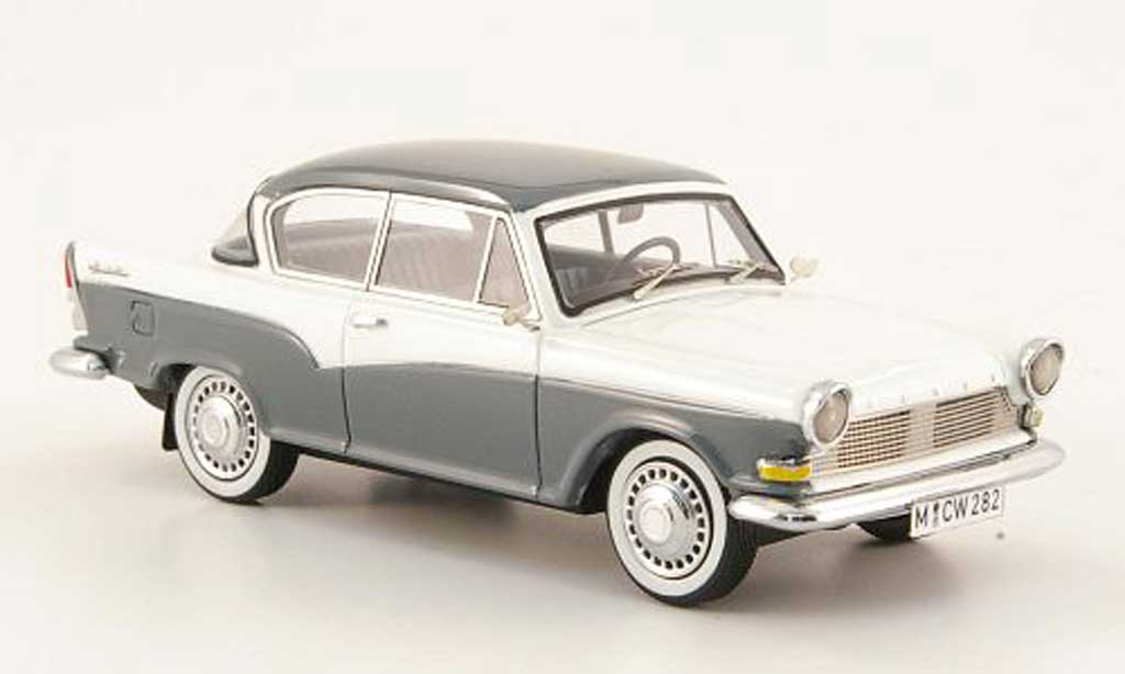 Lloyd Arabella 1/43 Neo grijs/wit modelauto