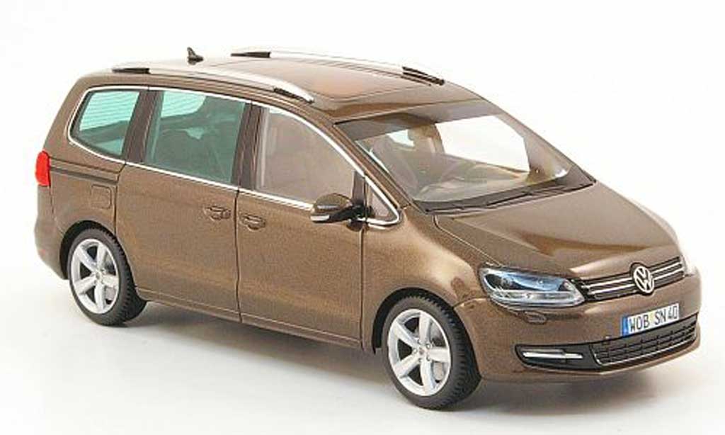Volkswagen Sharan 1/43 Minichamps bruin 2010 modelauto