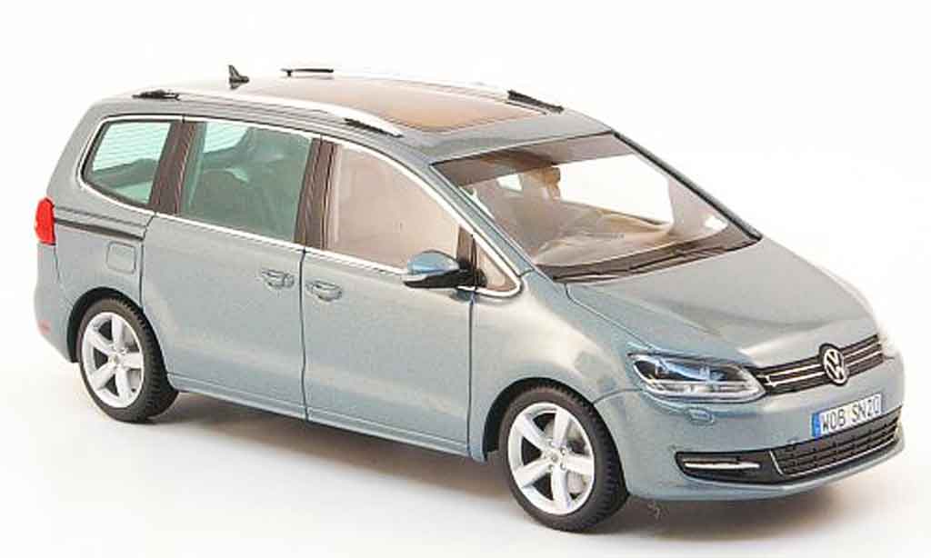 Volkswagen Sharan 1/43 Minichamps ii blauw 2010 modelauto