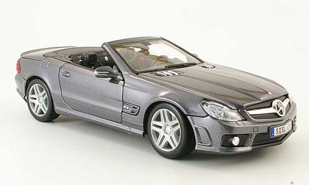Mercedes Classe SL 63 1/18 Maisto 63 amg grijs sondermodell mcw 2009 modelauto
