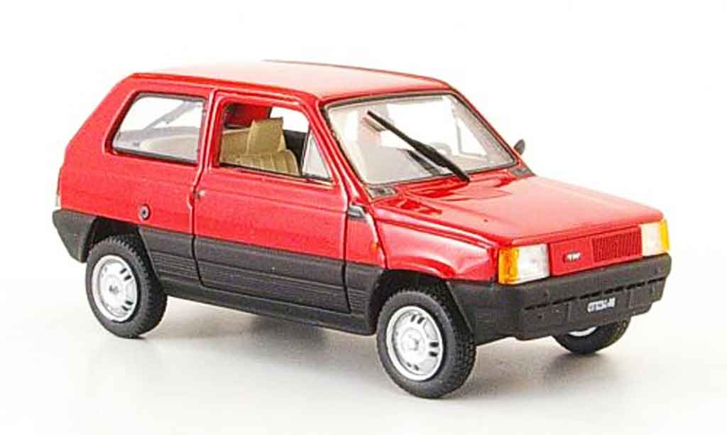 Fiat Panda 1/43 Norev rood 1980 modelauto
