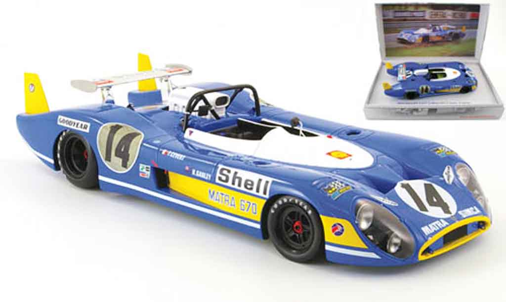 Simca Matra 1/18 Kyosho ms670 no.14 cegroen/ganley 24h le mans 1972 modelauto